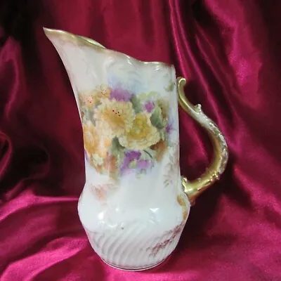 Buy Antique Adderley Victorian Style Floral Jug 203 Mm Tall • 31.42£