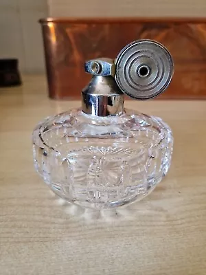 Buy Vintage French Art Deco Perfume Atomiser Austrian Crystal Glass Bottle • 30£