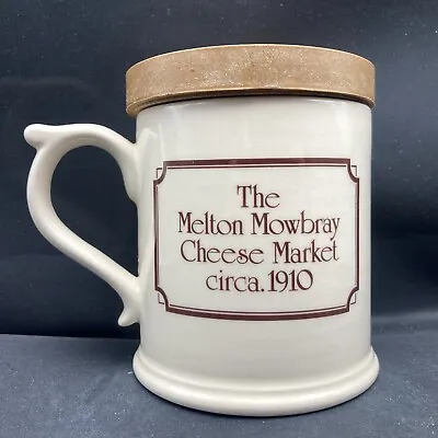 Buy Vintage The Melton Mowbray Cheese Market Circa. 1910 Ironstone Tankard With Lid  • 19.90£