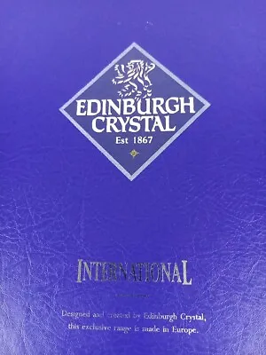 Buy Edinburgh Crystal Wine Glasses Cut Crystal Pattern Set Of 2 Original Box • 20£