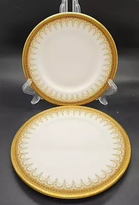 Buy 2 X Paragon Athena 8  20cms Side Bread Plates White/gold • 7.49£