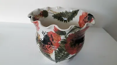 Buy Gwili  Pottery - Poppies - Hand Painted Pot/ Vase-5  Tall - Beautiful Piece • 18£