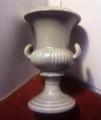 Buy DARTMOUTH Pottery Devon Vintage GREY Pedestal Urn Planter Vase  H 17.5  Cm • 16£