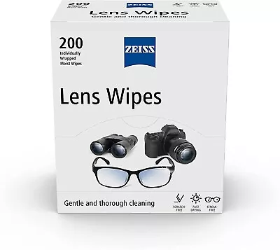 Buy ZEISS Lens Wipes, Lens Cleaner For Glasses, Cameras & Binoculars, Individually P • 15.99£