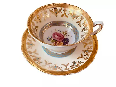 Buy Royal Grafton Fine Bone China Tea Cup And Saucer England Cabbage Pink Rose  • 21.88£