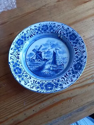 Buy Vintage Delft Blue And White Pottery Plate, 14cm Diameter • 4£