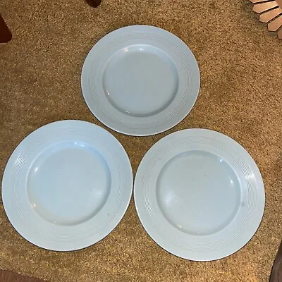 Buy 3 X VINTAGE WOODS BERYL WARE GREEN  9 Inch SIDE PLATES Some Marks • 7£