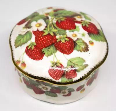 Buy Jewellery Box Fenton Bone China Floral Flowers Cute Strawberry Kawaii Autumn • 12£