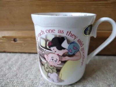 Buy AYNSLEY Disney Snow White & The 7 Dwarfs Fine Bone China Mug Cup Made In England • 14.95£