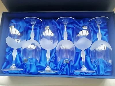 Buy Bohemian Crystal Set Of 6 Wine Glasses • 4.75£