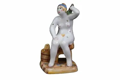 Buy Russian Pottery Nude Figurine Terracotta Faience Tin Glaze Circa 1970s • 50£