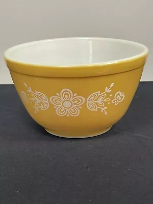 Buy Vintage Pyrex BUTTERFLY GOLD #401 Mixing Nesting Bowl  1.5 Pint  • 14.22£