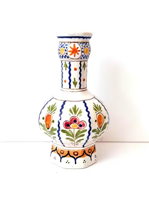 Buy MID-CENTURY MODERN DELFT BLUE Handmade Porcelain Vase - 1963 Signed - VGC • 25£