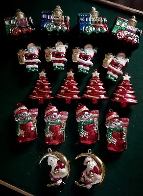 Buy 18 Christmas Tree Decorations 5 Styles Excellent No Original Box Colourful Xmas • 18.95£