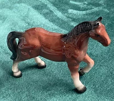 Buy Vintage Porcelain Horse / Pony Brown 9cm Ornament Figurine Collectable • 6.60£