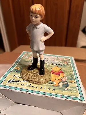 Buy Royal Doulton Disney Christopher Robin Winnie The Pooh Figure WP9 Boxed 70th An • 8£