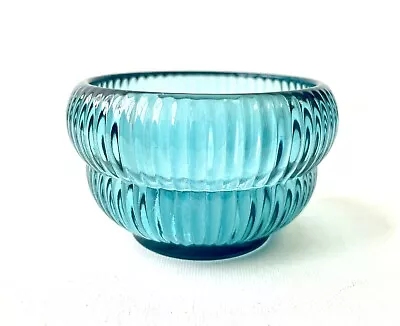 Buy IKEA Coloured Glass Tealight Holder Aquamarine  Blue, 2018, Excellent Condition • 5.99£