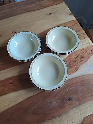 Buy Poole Pottery Broadstone  6 Cereal Soup Dessert Bowls.  • 12£