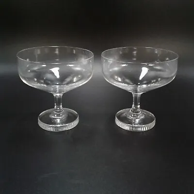 Buy Pair (2) Rosenthal Crystal Champagne Sherbet Glasses Cut Foot • 13.48£