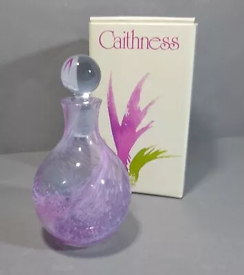 Buy Caithness Purple Swirl Perfume Bottle With Stopper Handmade With Original Box A • 14.99£