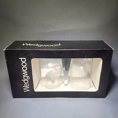 Buy 2x Wedgwood Crystal Clear Brandy Glasses 14cm 5 1/2  Tall Boxed  • 29.90£
