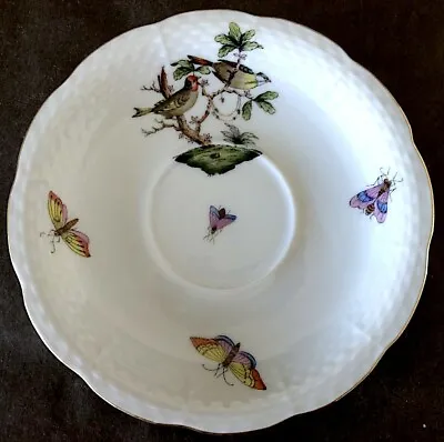 Buy 734/RO Herend Hungary Rothschild Bird HP Porcelain Tea Saucer Motif #11 (#3) • 33.19£