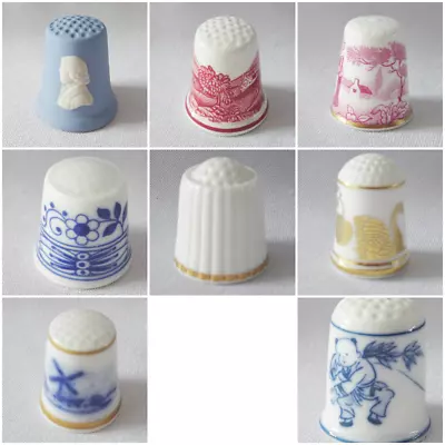 Buy Vintage Thimble World Greatest Porcelain Houses WGPH Franklin Mink C1980 • 5£