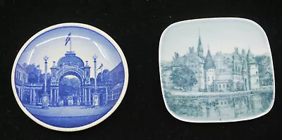 Buy 2 Vintage Miniature Plates, Bing & Grondahl Castle , Royal Copenhagen Tivoli • 4.73£