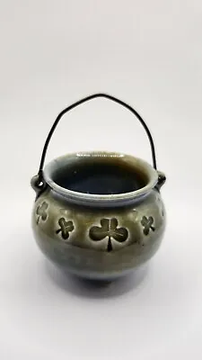 Buy Vintage Wade Irish Porcelain Lucky Clover Shamrock Cauldron Pot Of Gold • 10£