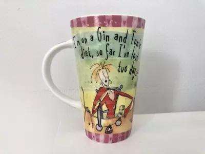 Buy Johnson Brothers Born To Shop Porcelain Latte Cup Mug Gin & Tonic Diet • 11.50£