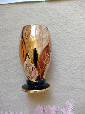 Buy Vintage Old Court Ware 'Autumn Leaves' Pattern Vase Hand Painted Small SizeUsed  • 15.99£