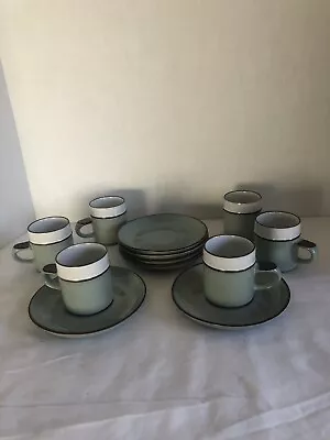 Buy Denby-Langley Stoneware 6 Tea/Coffee Cups & 6 Saucers-Romance Pattern • 43.16£