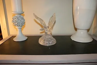 Buy RARE Cristal D'Arques French Lead Crystal Eagle Glass Ornament,Desk Statue,Gift, • 19.99£