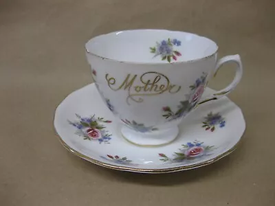 Buy MOTHER Bone China Tea Cup & Saucer ~ Royal Vale Ridgway Potteries ~ Floral • 8.99£