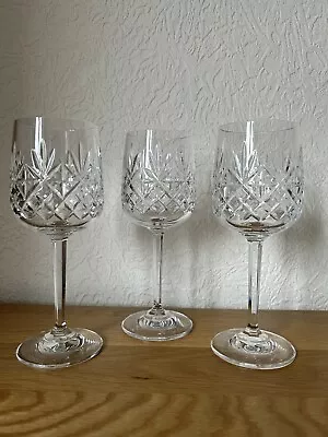 Buy Superb - Edinburgh International Crystal - Long Stemmed Wine Glasses X 3 • 22.50£