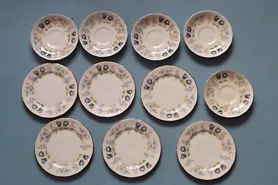 Buy Part Tea Set Queen Anne Bone China Plates Saucers Floral Decorated • 10£