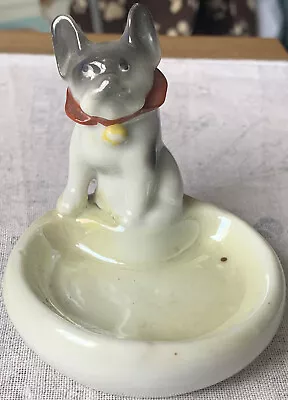 Buy Vintage Lustre Ceramic Dog Pin Dish. Made In Japan. VGC. • 9.99£