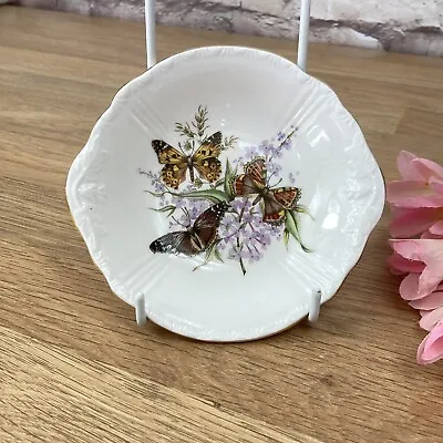 Buy Royal Grafton Fine Bone China Pin Trinket Dish Butterflies & Lilac Flowers • 6.99£