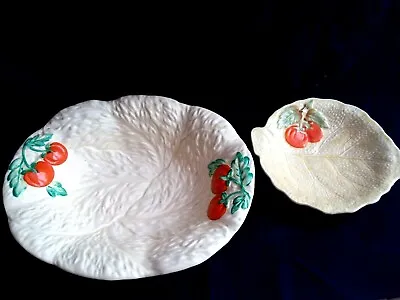 Buy  Vintage Beswick Oval Cabbage Leaf Serving Bowl&Small Dish Tomato Ornament • 18.50£