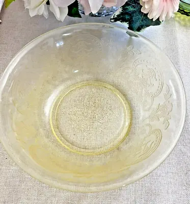 Buy Vintage Federal Glass Cabbage Rose Bowl  • 9.59£