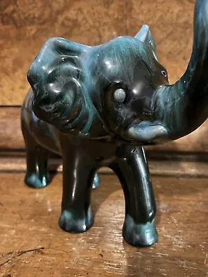 Buy Vintage Elephant 1970s Blue Mountain Pottery  Figurine Canada Green Drip • 33.97£