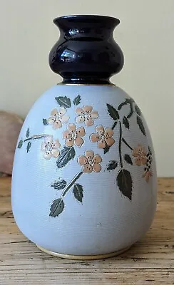 Buy Antique Lovatts Langley Leadless Glaze Blossomware Vase 20.5cm Height • 14.99£