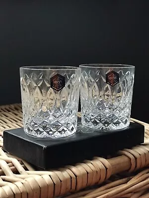 Buy Pair Of Stuart Crystal Whisky Tumblers Glasses Signed • 25£