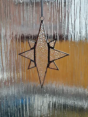 Buy Stained Glass Window/wall Or Tree Hanging Suncatcher Star • 9.50£