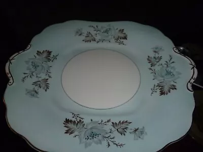 Buy Ansley England Bone China Pale Blue Floral Eared  Cake/bread & Butter Plate • 3.99£