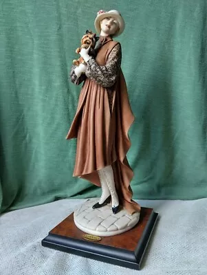 Buy Giuseppe Armani 0486C ' Lady In Period Dress With Yorkie ' Figurine Statue (AF) • 90£