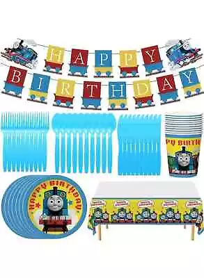 Buy Thomas Friends Birthday Party Tableware Theme Party Dinnerware Set Party Banner • 12.99£