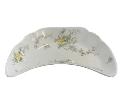 Buy George Jones & Sons Porcelaine Opaque England 6” Crescent Side Dish • 7.64£
