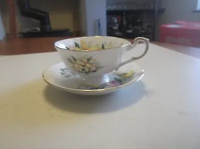 Buy Vintage Royal Standard Queen Anne Shape Tea Cup & Saucer Daffodils • 25£