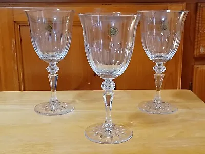 Buy Vintage Galway Irish Crystal Water Goblets Wine Glasses Excellent Set Of 3 • 42.68£